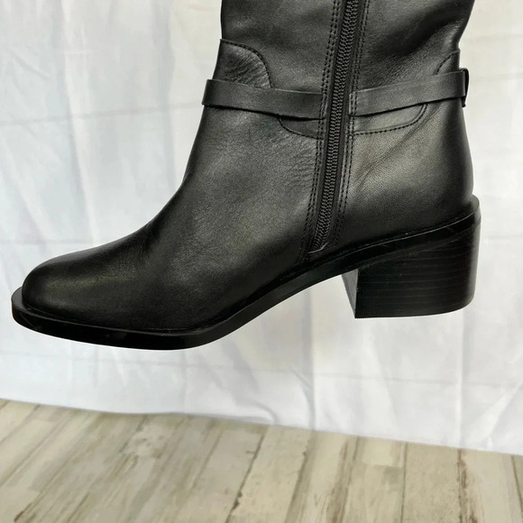 Linea Paolo Kamile Knee High Riding Boot in Black Size 9 - Picture 11 of 15